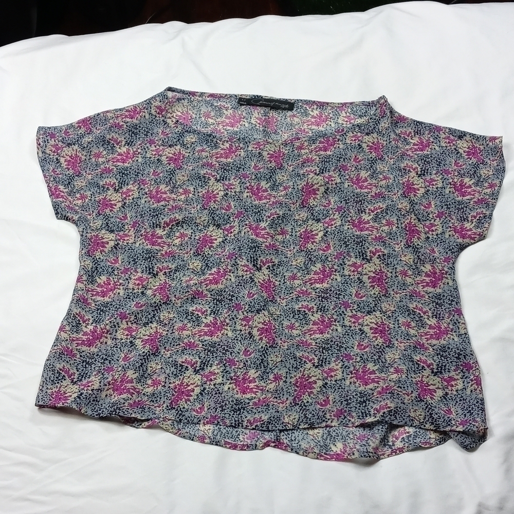 Patterson kinkade womens sheer colored top